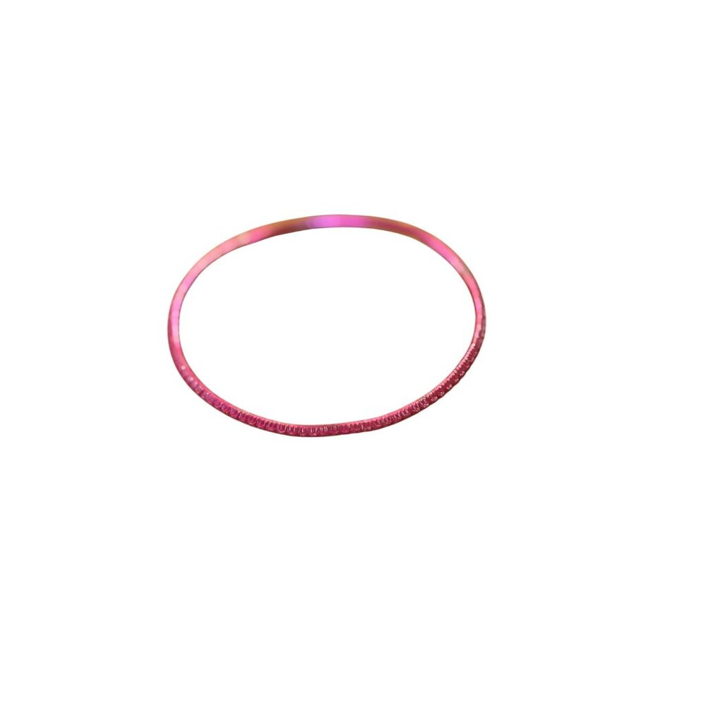 Set Of 4 Thin Glitter Pink Bangle Bracelets - Picture 5 of 7